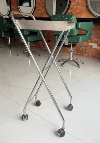 Carrinho auxiliar Inox salão de Beleza