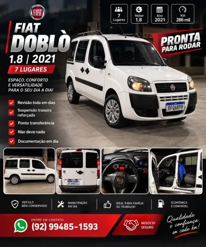 Fiat Doblo Essence 1.8 Flex 16V 5P 2021