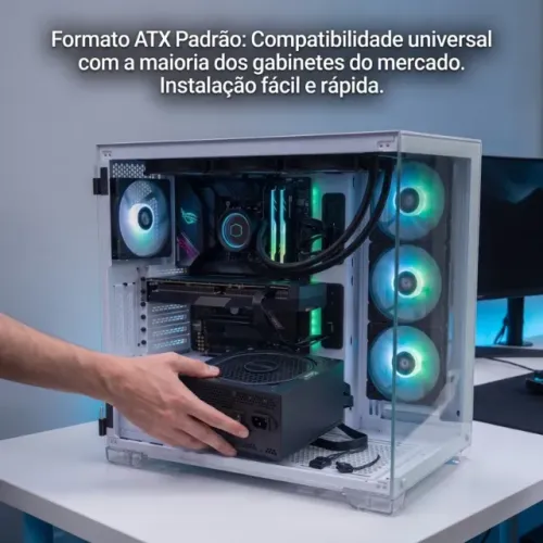 Fonte ATX 500W 80 Plus Bronze PcGamer Manaus