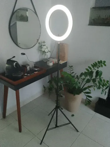 Light ring com tripé