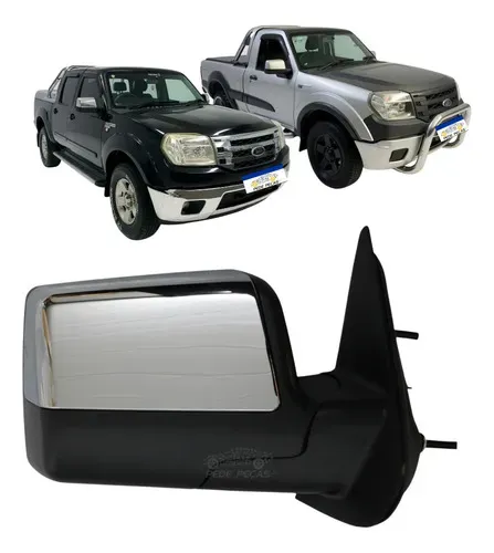 Retrovisor Direito Manual Ford Ranger 2009 2010 2011 2012 Direito/passageiro
