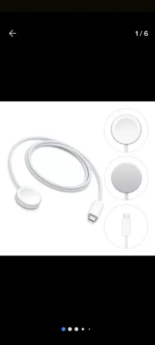 Cabo carregador Apple<br><br>Watch ...