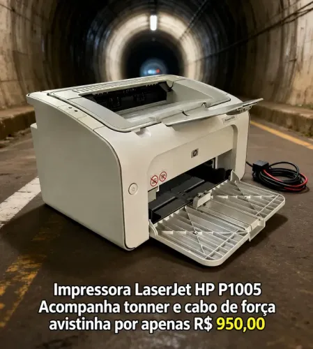 IMPRESSORA LASER HP P1005 - 100% OK