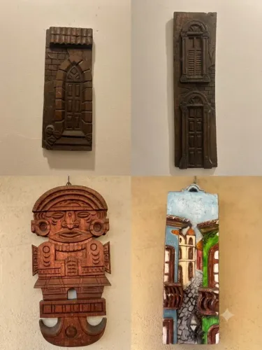 Raridade: Lote com 4 Quadros de decoração