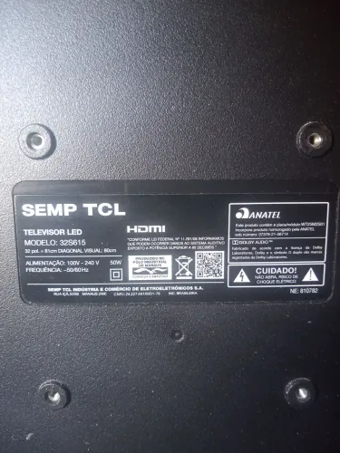 Tv para retirada de peças