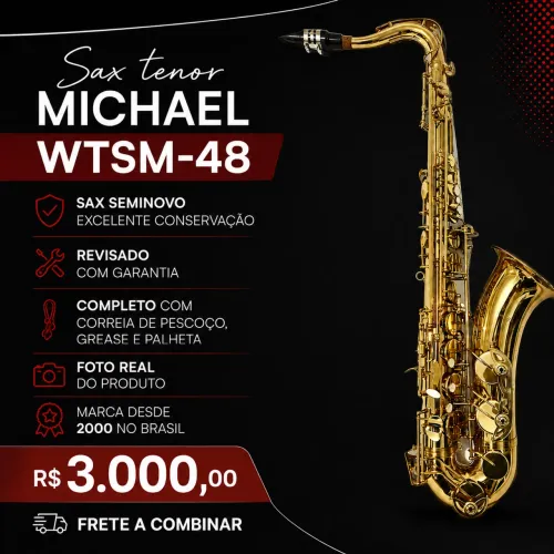 Sax tenor Michael 48 super conservado 