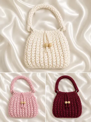 Bolsa de crochê (fio de malha)