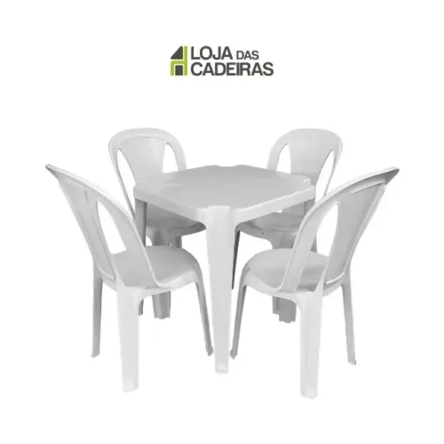 Jogo de Mesa de Plástico Resistente - Jogo Amanda