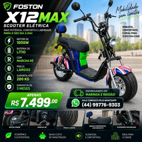 Moto Elétrica Foston X12 Max