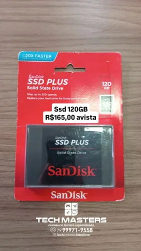 Ssd 120GB com garantia de 3 meses