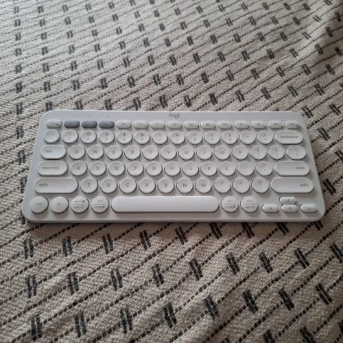 Teclado Sem Fio Bluetooth Logitech Pebble Keys 2 K380s Branco - Excelente Estado