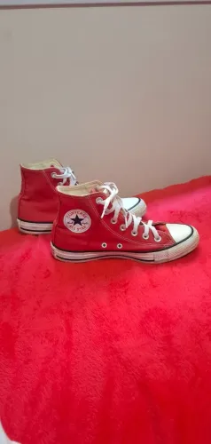 All Star vermelho Cano Alto - tam 36