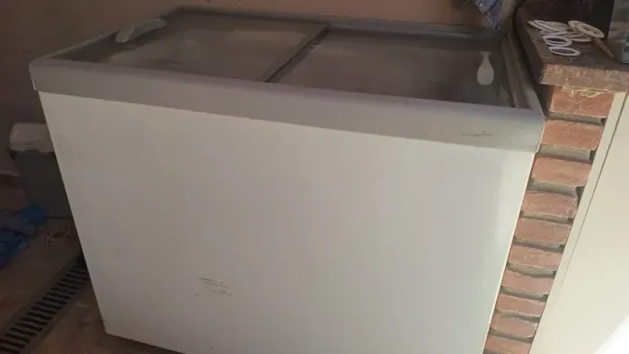 Freezer horizontal gelopar com tampa em vidro