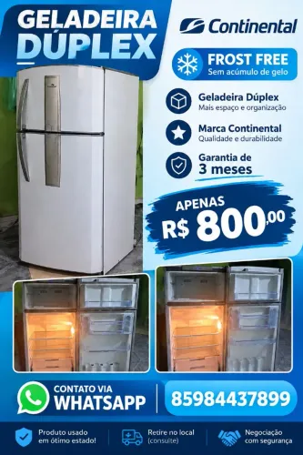 Geladeora dúplex Frost Free