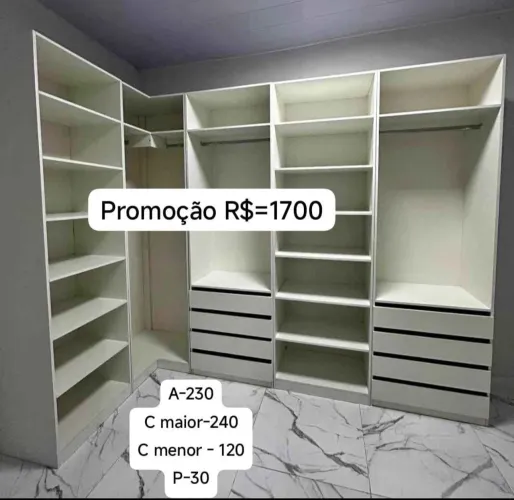 Closet Grande 100% MDF FAÇA SUA ENCOMENDA 