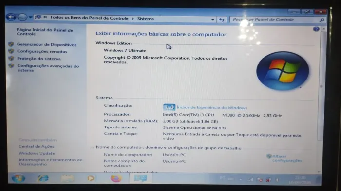 Vendo notebook Itautec