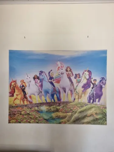 Painel infantil tema Academia Unicórnio  