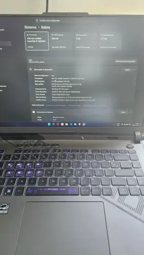 Notebook gamer rog strix g16