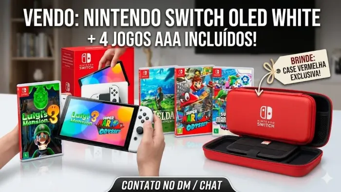 Switch Oled + Jogos