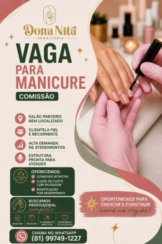 Vaga para Manicure