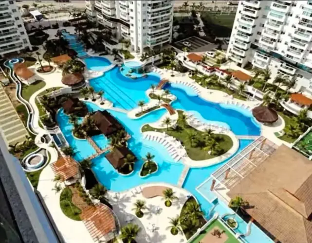 Bora Bora Barra 3 quartos de frente para piscina andar alto 