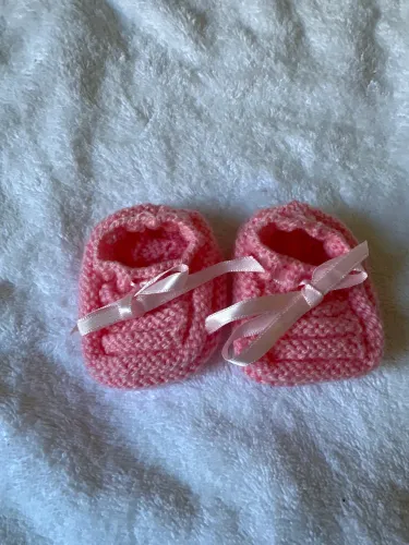 Sapatilha bebê rosa 0 a 6 meses