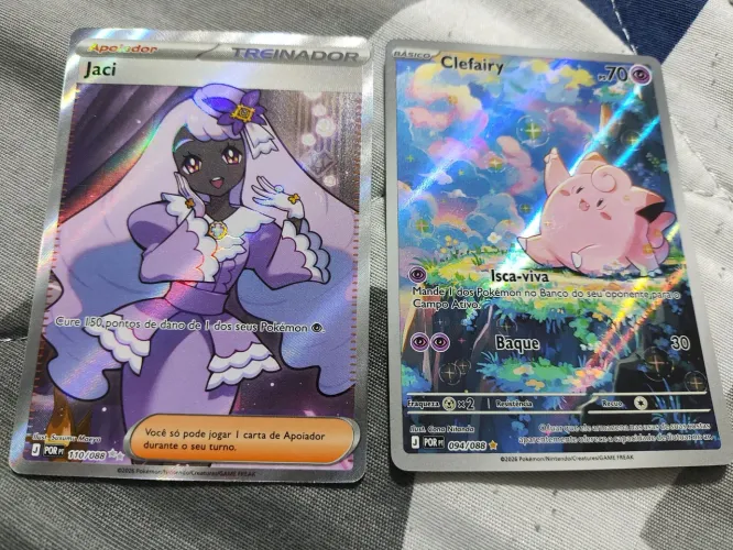 Carta Pokémon clefairy e Jaci