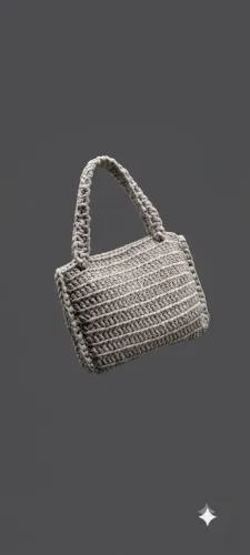 Bolsa em crochê - produto artesanal feito em fio de malha