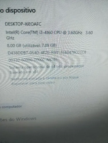 Computador completo i3 4?geração