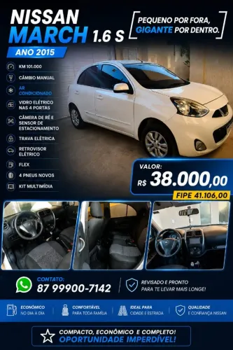 Nissan March S 1.6 16V Flex Fuel 5P 2015