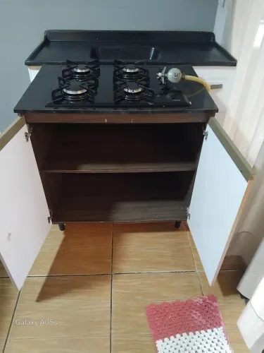 Fogão cooktop com armário incluso 