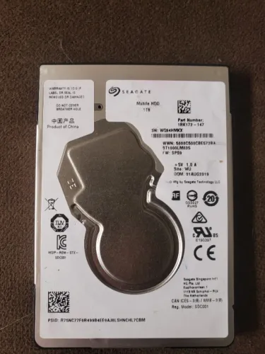 Hd de 1tb novo