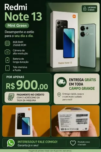 Celular novo Promoção