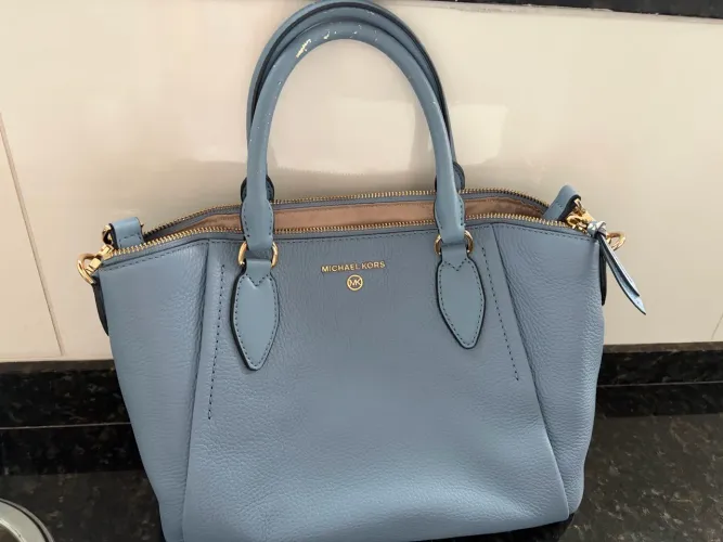 Bolsa MK original azul claro