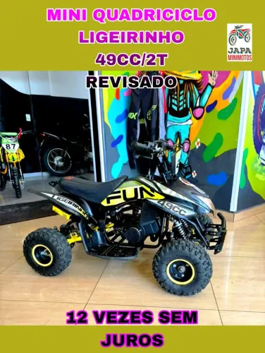 MINI QUADRICICLO LIGEIRINHO XOM PARTIDA ELÉTRICA REVISADO 49CC/2T EM 12 VEZES SEM JUROS 