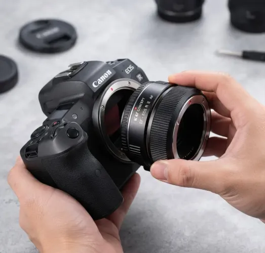 Adaptador K&F Concept EF/EF-S para Canon EOS R com Autofoco