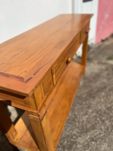 Rack aparador em madeira peroba de demolição 
