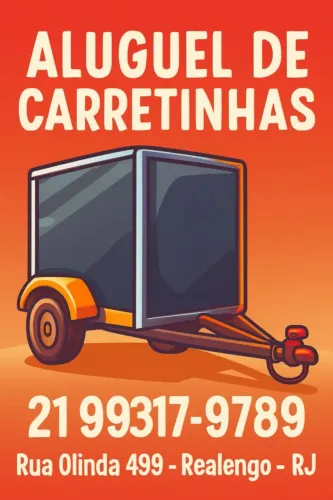 Carretinha Baú 2m x 1,2m
