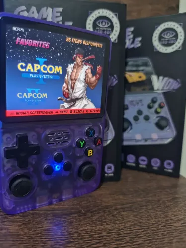 R36S Portátil 64GB Cheios de Jogos AC/ Cartão 
