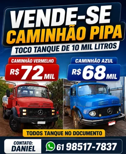 Vendo caminhão pipa tanque
