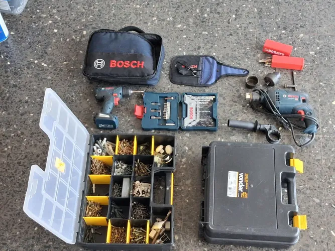 Kit Completo Furadeira Parafusadeira Bosch Anapolis