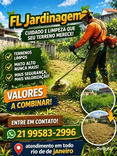 Roçada de terrenos e quintal