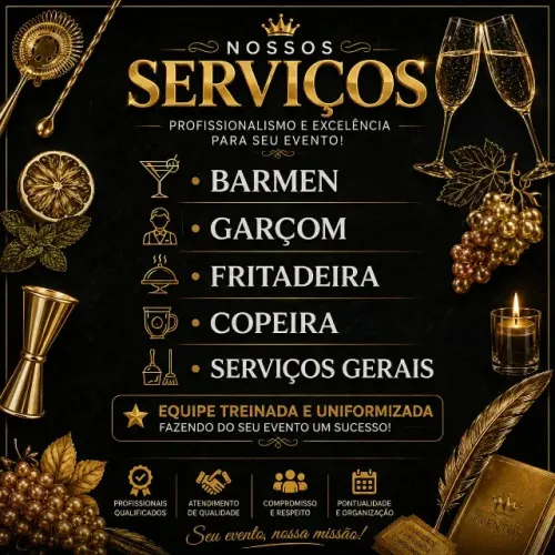 GARÇOM, FRITADEIRA EVENTOS -ORÇAMENTO SOMENTE  >71) 9_9_2_3_2-5_3_0_1