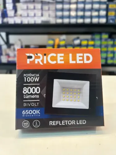 REFLETOR LED 100W BIV 6500K IP66 PRICE LED