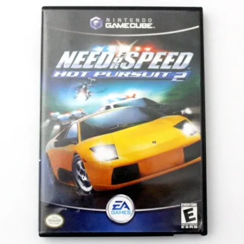 Need for Speed Hot Pursuit 2 completo para Gamecube em perfeito estado de conservação.