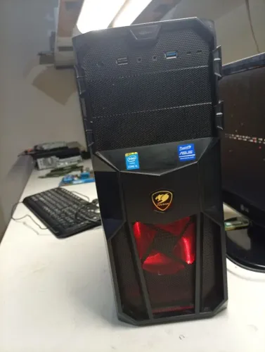 CPU Gamer i5 4 geração,12 ram, SSD 129gb,fonte 500w
