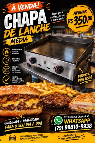 CHAPA DE LANCHE