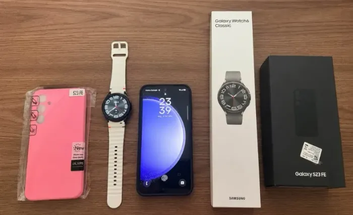 KIT SAMSUNG GALAXY S23 FE + GALAXY WATCH6 CLASSIC