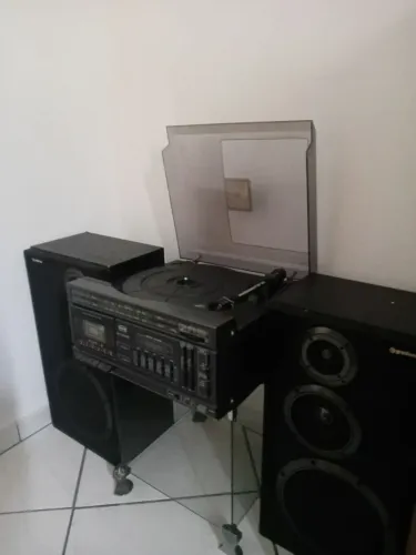 Som 3 em  cce toca disco funciona radio 