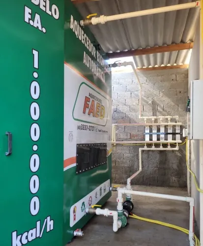 Aquecedor Biomassa Automático+ de 100 Mil litros hora